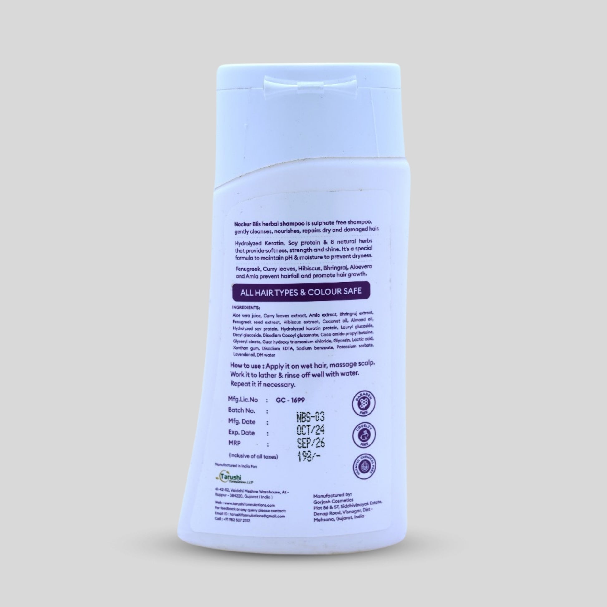 Nachur Blis Herbal Shampoo(For Hair Care).