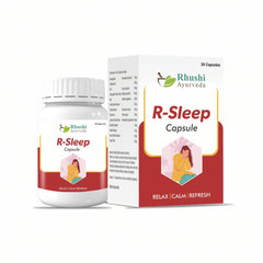 R-Sleep | 100% AYURVEDIC | Helps in Sleep and Stress Management | 30 Vegan Capsules