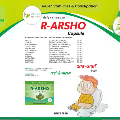 R-Arsho Capsule (For Piles & Constipation).
