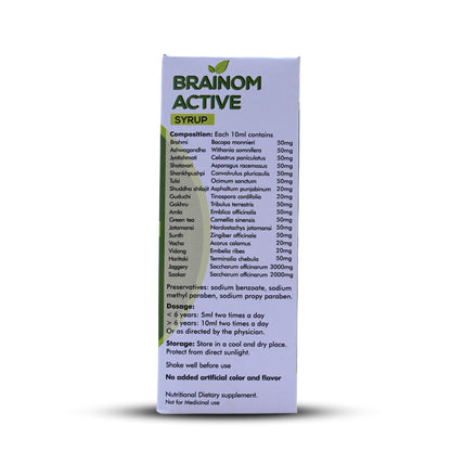 Brainom Active Syrup(Boost Mental Wellness).