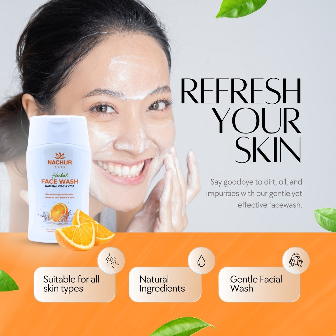 Nachur Blis Herbal Face Wash (For Skin Care).