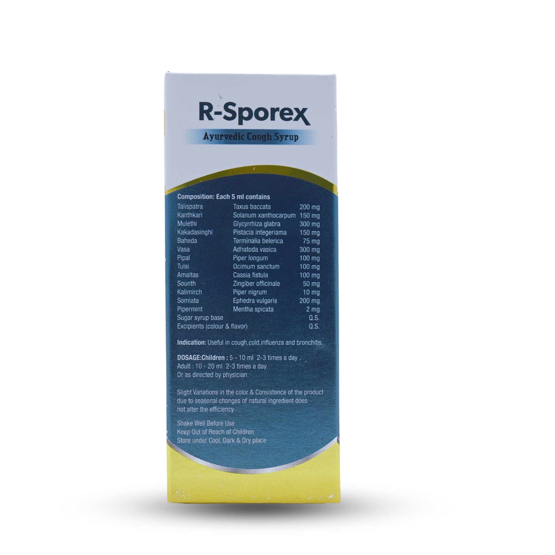 R-Sporex (Cough Syrup).