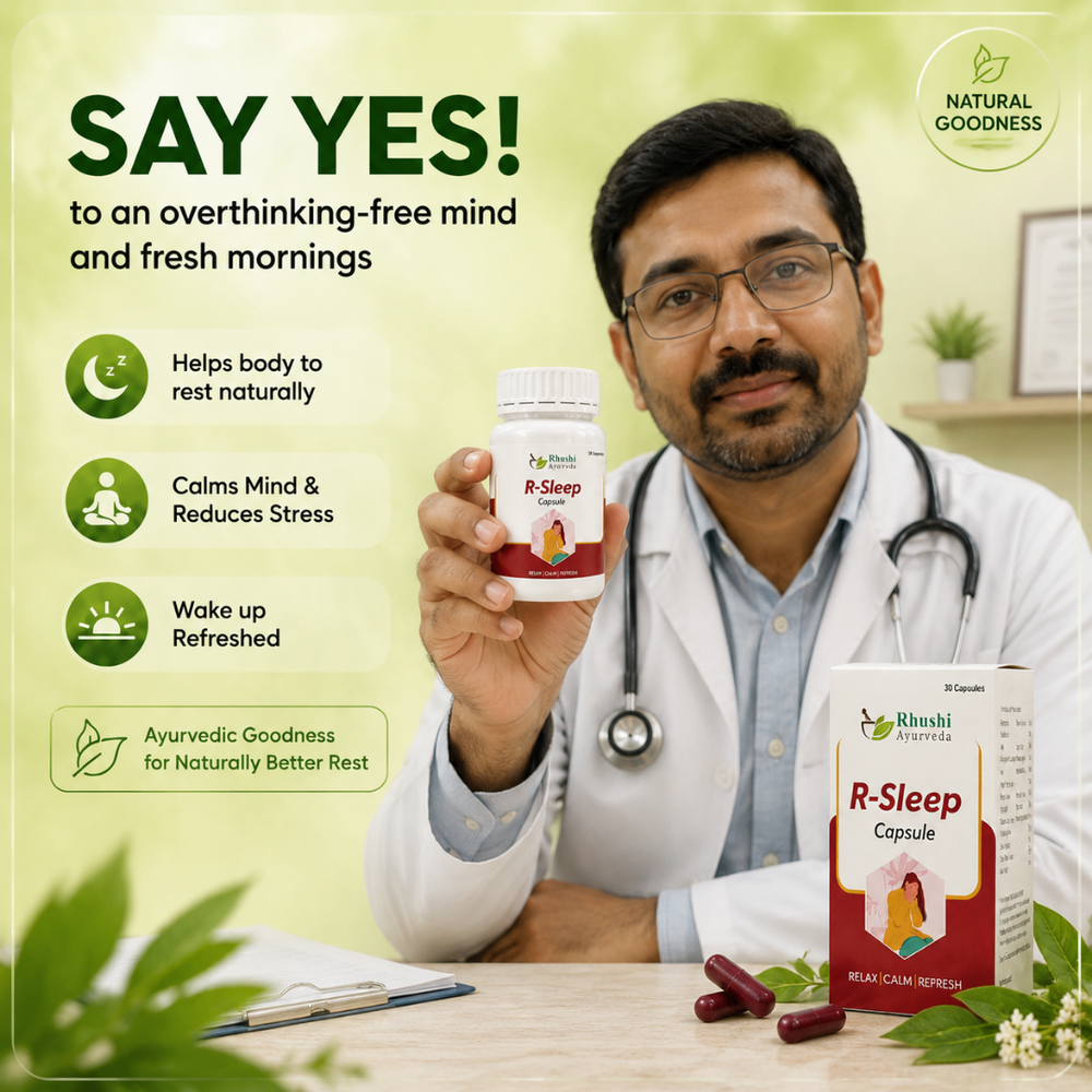 R-Sleep | 100% ayurvedic | Helps in anxiety & stress management | 30 Vegan Capsules
