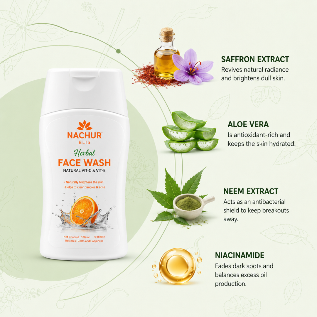 Nachur Blis Herbal Face Wash (For Skin Care)