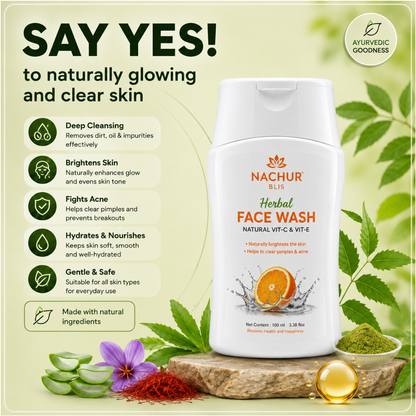 Nachur Blis Herbal Face Wash (For Skin Care)
