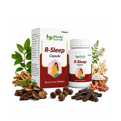R-Sleep | 100% ayurvedic | Helps in anxiety & stress management | 30 Vegan Capsules
