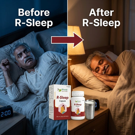 R-Sleep | 100% ayurvedic | Helps in anxiety & stress management | 30 Vegan Capsules