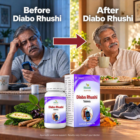 Diabo Rhushi Tablet | Ayurvedic Sugar Management & Metabolic Support | 100% Natural