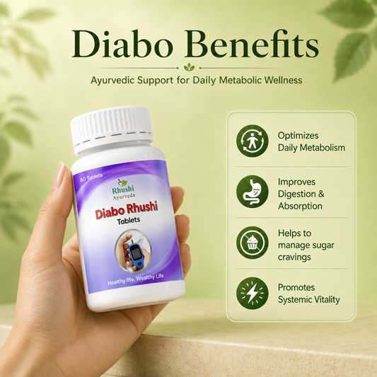 Diabo Rhushi Tablet | Ayurvedic Sugar Management & Metabolic Support | 100% Natural
