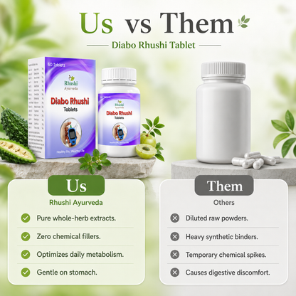 Diabo Rhushi Tablet | Ayurvedic Sugar Management & Metabolic Support | 100% Natural