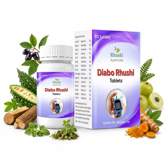 Diabo Rhushi Tablet | Ayurvedic Sugar Management & Metabolic Support | 100% Natural