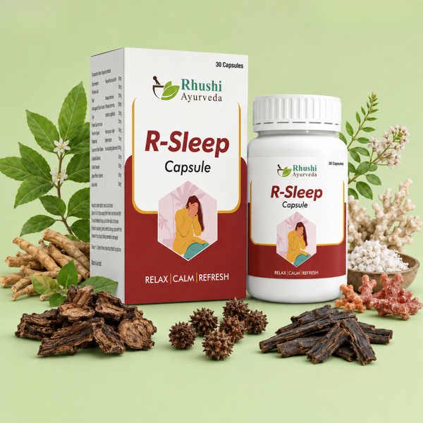 R-Sleep | 100% ayurvedic | Helps in anxiety & stress management | 30 Vegan Capsules