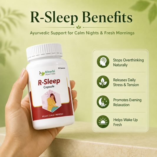R-Sleep | 100% ayurvedic | Helps in anxiety & stress management | 30 Vegan Capsules