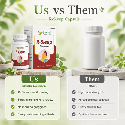 R-Sleep | 100% ayurvedic | Helps in anxiety & stress management | 30 Vegan Capsules